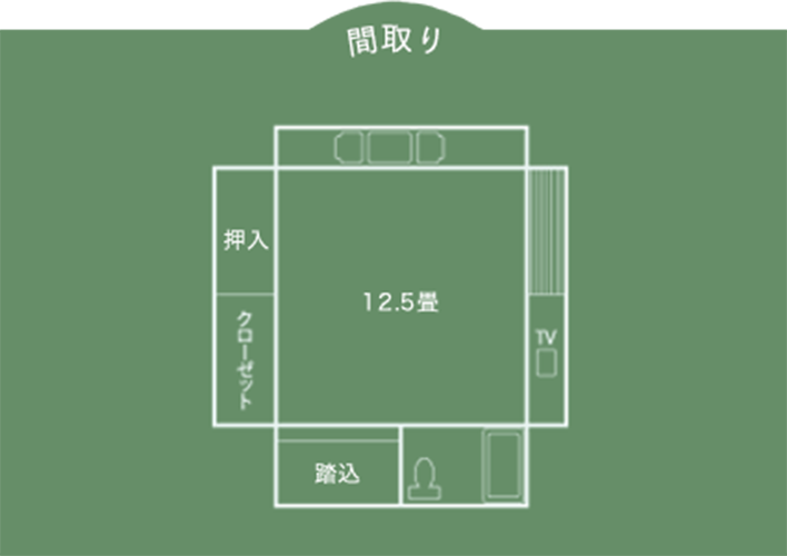 讃水館　和室　間取り